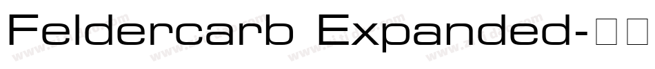 Feldercarb Expanded字体转换